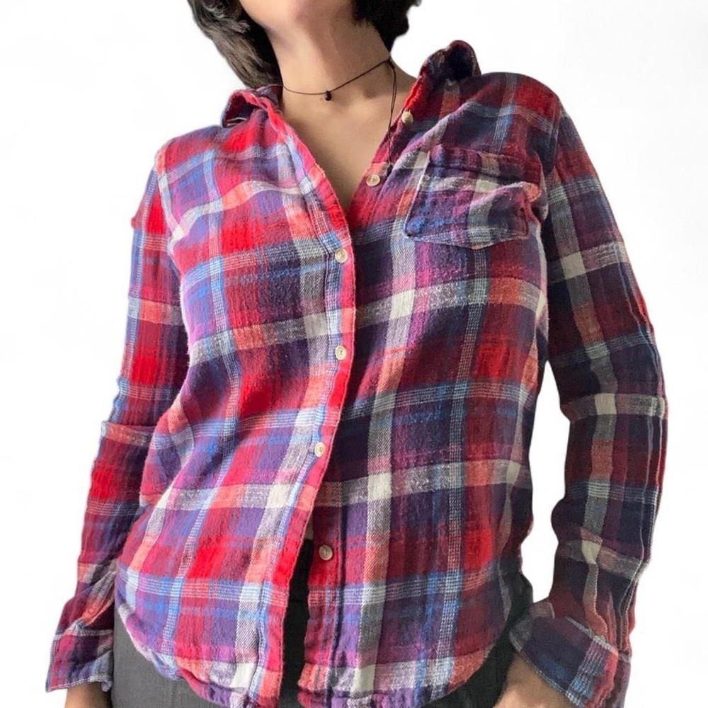 Aero Multicolor Plaid Button-Up Shirt